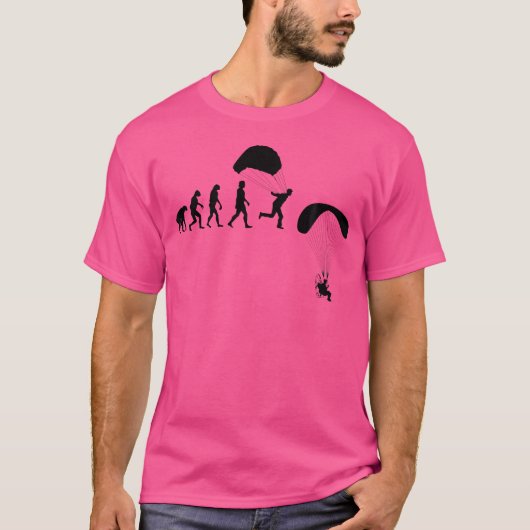 Evolution Fallschirm Skydiver Extreme Sport Skydiv T-Shirt (Vorderseite)