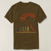 Evolution Fallschirmspringen T-Shirt (Design vorne)