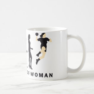 evolution female handball kaffeetasse