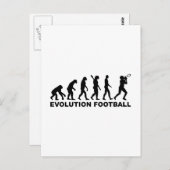 Evolution Football Postkarte (Vorne/Hinten)