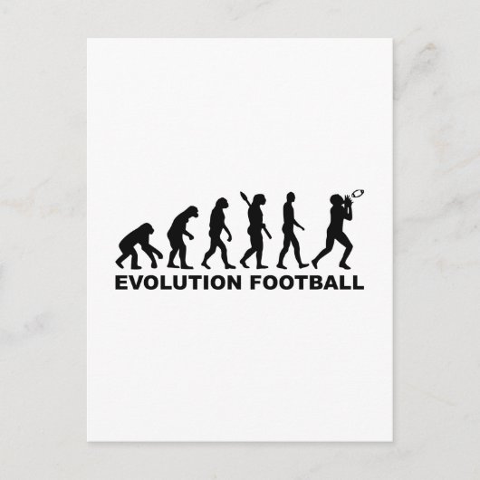 Evolution Football Postkarte (Vorderseite)
