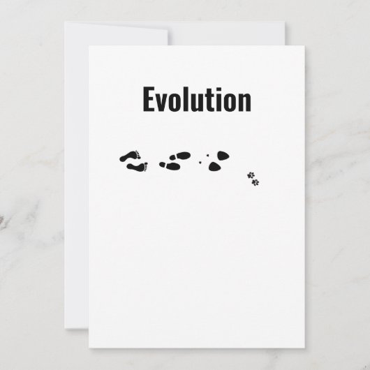 Evolution Frauen mit Katzen Hunde Erstes Weibliche Einladung (Vorderseite)