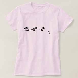 Evolution Frauen mit Katzen Hunde Erstes Weibliche T-Shirt