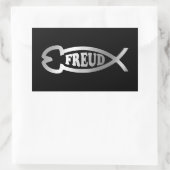 Evolution - Freud Rechteckiger Aufkleber (Tasche)