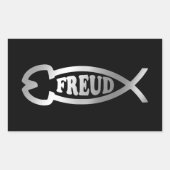 Evolution - Freud Rechteckiger Aufkleber (Vorderseite)