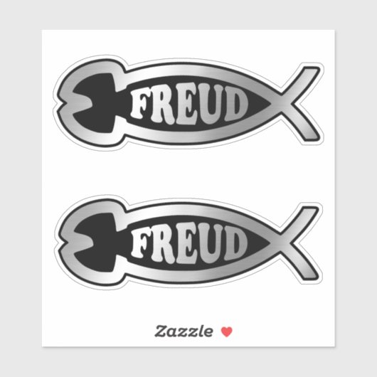 Evolution - Freud x 2 Aufkleber (Blatt)
