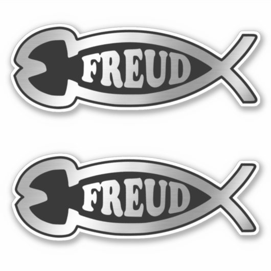 Evolution - Freud x 2 Aufkleber (Vorderseite)