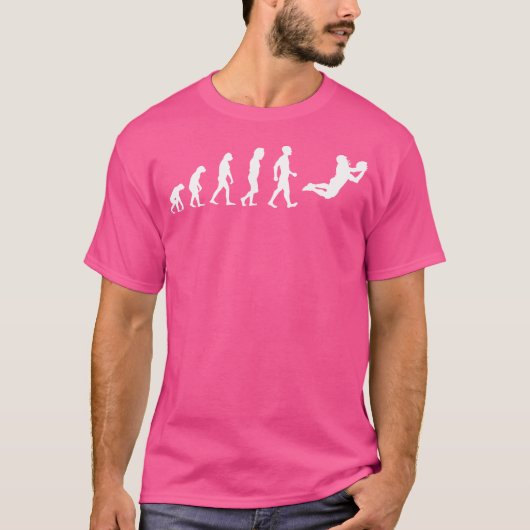 Evolution Funny American Football Player T-Shirt (Vorderseite)
