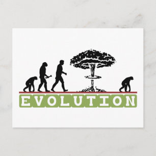 Evolution Funny Evolve Postkarte