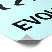 Evolution Funny Poster (Ecke)