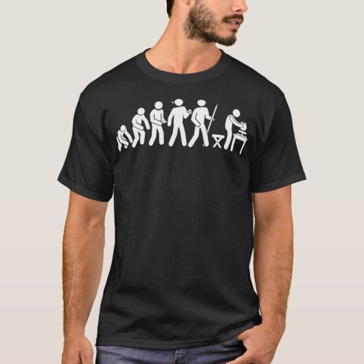 Evolution Funny Pottery T-Shirt (Vorderseite)