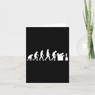 Evolution Funny Retro Video Game Gamer Nerd Gesche Karte