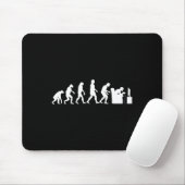 Evolution Funny Retro Video Game Gamer Nerd Gesche Mousepad (Mit Mouse)