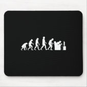Evolution Funny Retro Video Game Gamer Nerd Gesche Mousepad (Vorne)