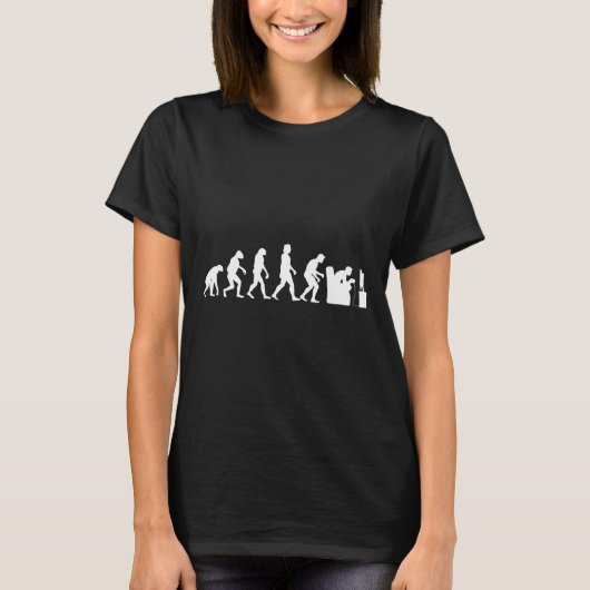 Evolution Funny Retro Video Game Gamer Nerd Gesche T-Shirt (Vorderseite)