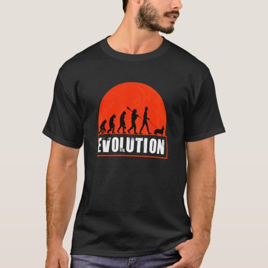 Evolution für Frauen Corgi T-Shirt (Vorderseite)