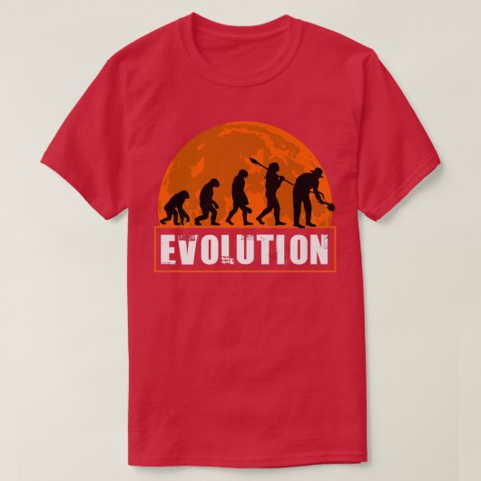 Evolution für menschlichen Bauer Funny Bauer Evolu T-Shirt (Design vorne)