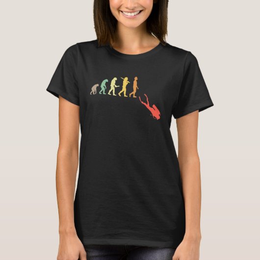 Evolution für Taucher 1 T-Shirt (Vorderseite)