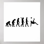 Evolution Fußball-Fahrradkick Poster (Vorne)