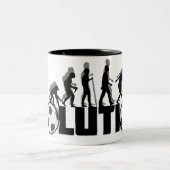 Evolution Fußball-Tasse Zweifarbige Tasse (Mittel)