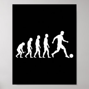 Evolution Fußballshirt Lustiges Evolution Design F Poster
