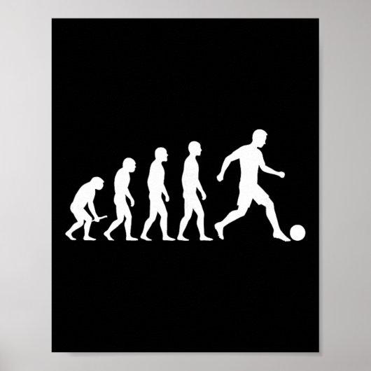 Evolution Fußballshirt Lustiges Evolution Design F Poster (Vorne)