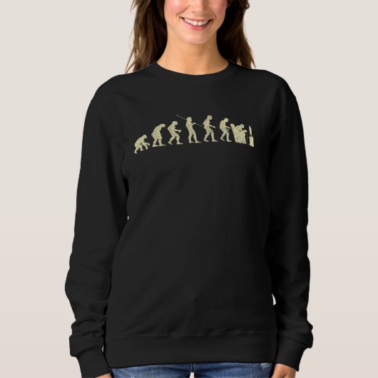 Evolution Gamer Computer Freak Geek Nerd Gaming Ga Sweatshirt (Vorderseite)