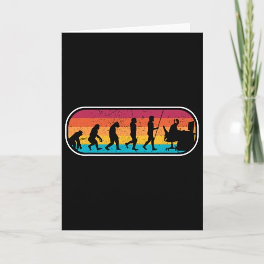 Evolution Gamer Computer Freak Geek Nerd Pc Game  Karte (Vorderseite)