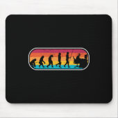 Evolution Gamer Computer Freak Geek Nerd PC-Spiel Mousepad (Vorne)