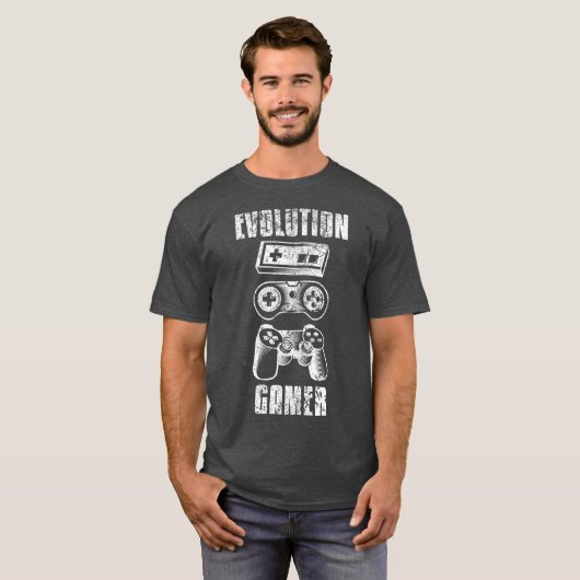 Evolution Gamer Gaming Controller T-Shirt (Vorne ganz)
