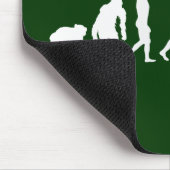 Evolution Gebirgsder radfahrenden Gebirgsradfahrer Mousepad (Ecke)