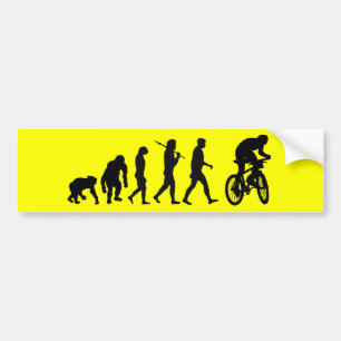 Evolution Gebirgsdes radfahrenden Autoaufkleber
