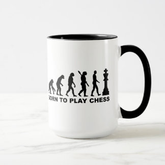 Evolution geboren, Schach zu spielen Tasse