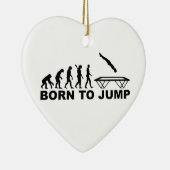 Evolution geboren, Trampoline zu springen Keramikornament (Rechts)