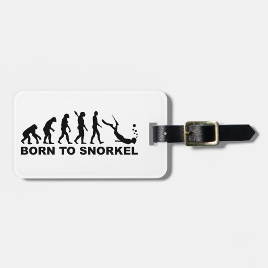 Evolution geboren zu schnorcheln gepäckanhänger (Vorderseite horizontal)