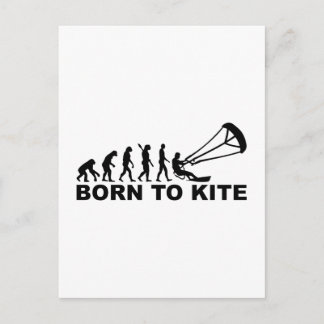 Evolution geboren zum Drachen Postkarte