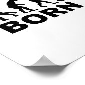 Evolution geboren zum Kitesurfen Poster (Ecke)