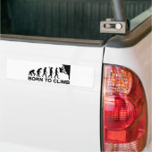 Evolution geboren zum Klettern Autoaufkleber (Auf Lkw)