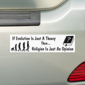 Evolution gegen Religions-Autoaufkleber Autoaufkleber (Auf Auto)