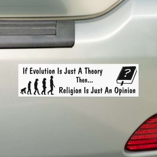 Evolution gegen Religions-Autoaufkleber Autoaufkleber (Auf Auto)