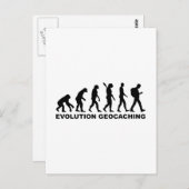 Evolution Geocaching Postkarte (Vorne/Hinten)