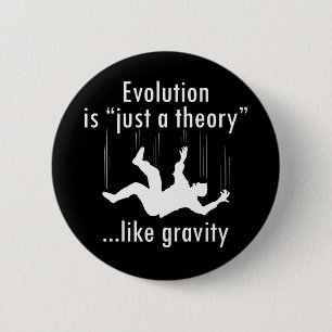 Evolution gerade eine Theorie Button