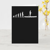 Evolution-Geschenk für Paddelboarder Karte (Gelbe Blume)
