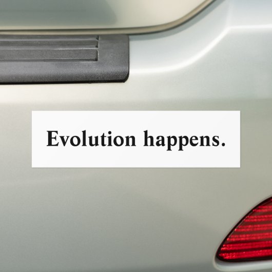 Evolution geschieht Stoßdämpfer Autoaufkleber (Auf Auto)