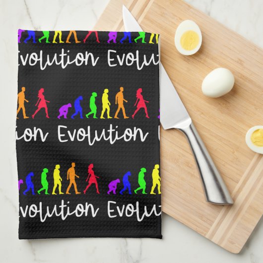 Evolution Geschirrtuch (Viertel Falte)