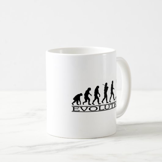 Evolution - Gewichts-Heber Kaffeetasse (VorderseiteRechts)