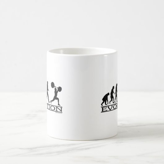 Evolution - Gewichts-Heber Kaffeetasse (Mittel)