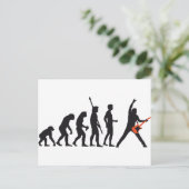 Evolution-Gitarre Postkarte (Stehend Vorderseite)