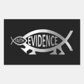Evolution - Glaube / Beweise Rechteckiger Aufkleber (Vorderseite)