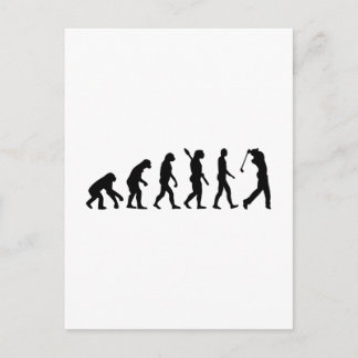 Evolution Golf Player Postkarte